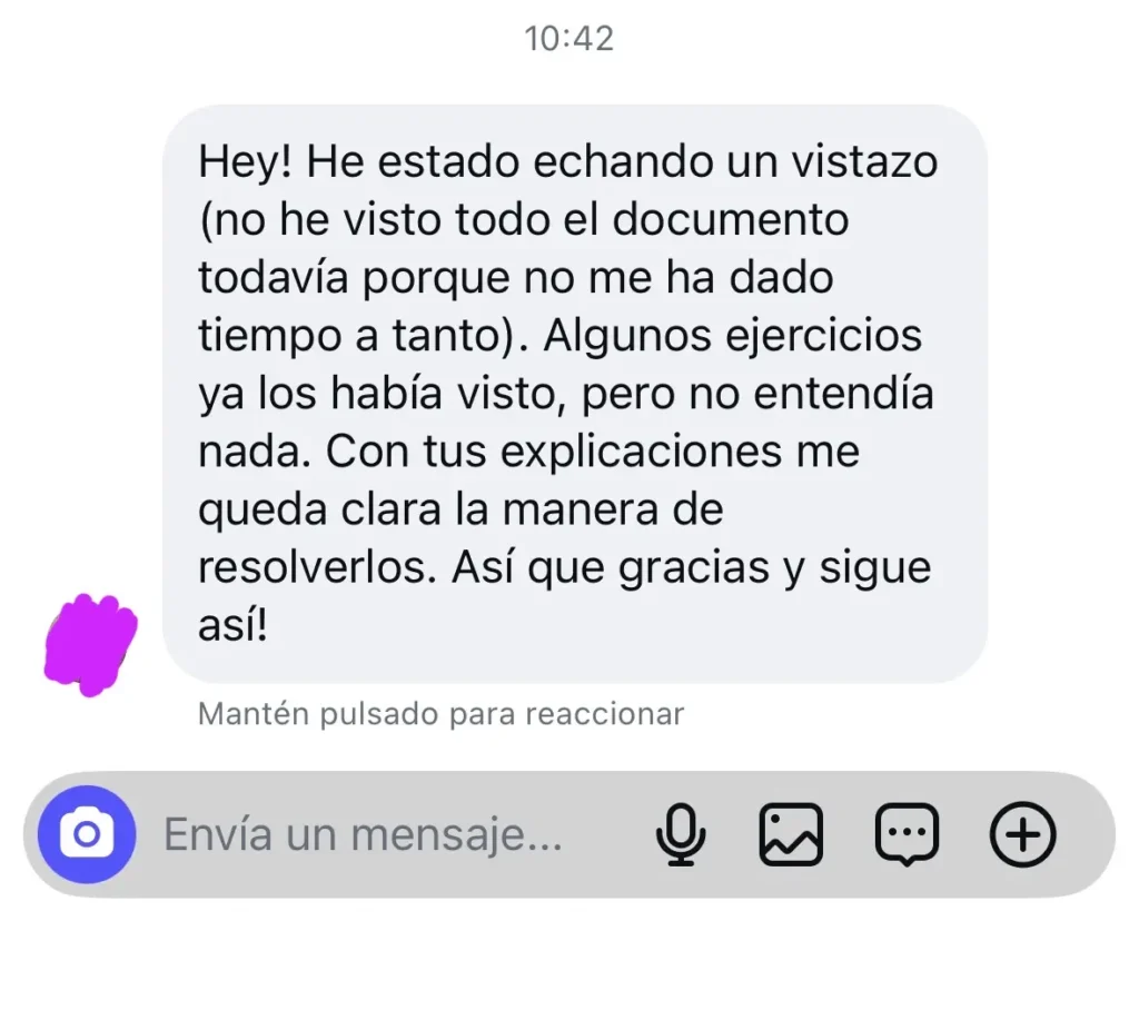 Testimonio opositor FyQ sobre el pack de ejercicios (III)