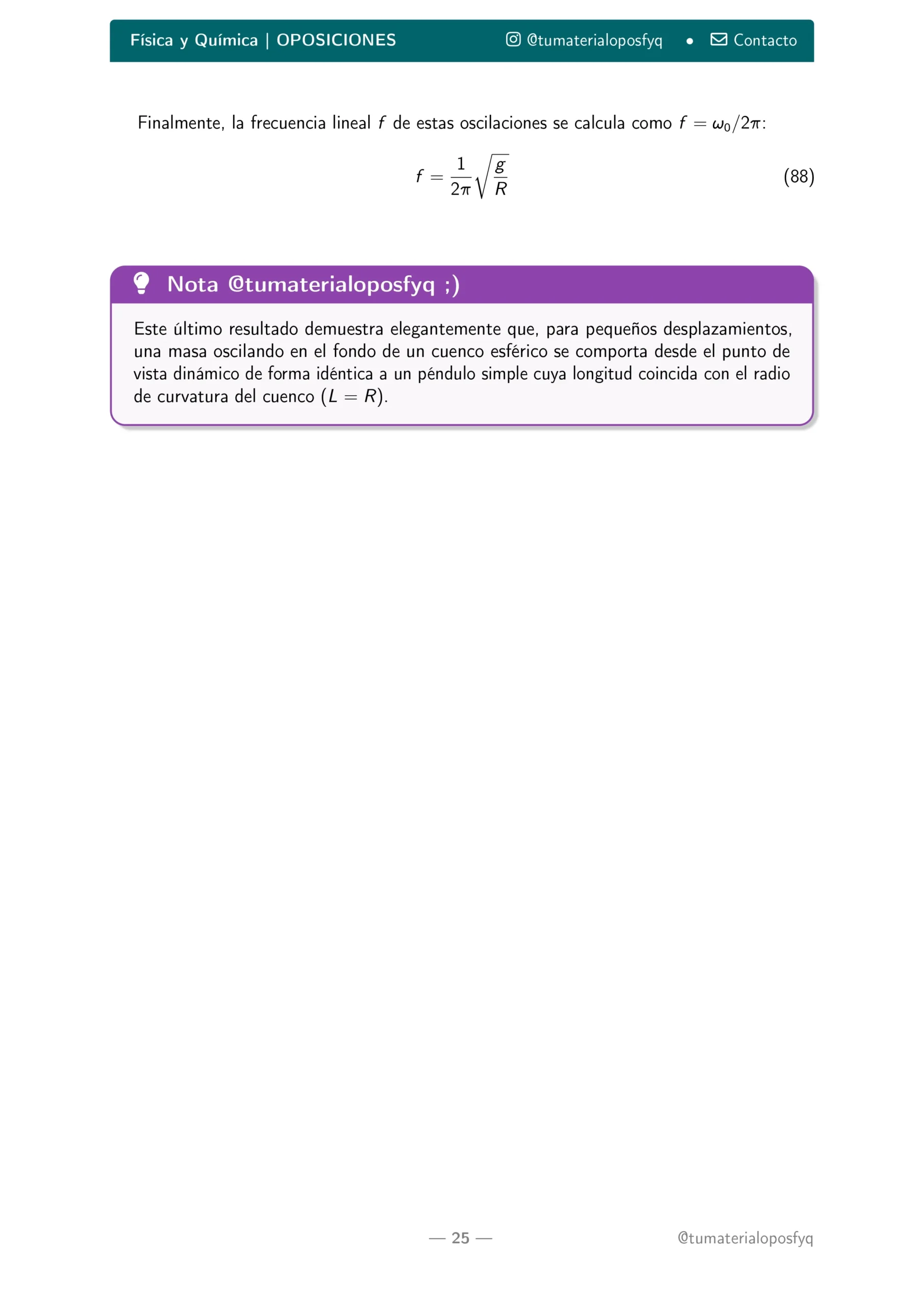 Ejercicio dinámica oposiciones FyQ resuelto paso a paso - parte 4